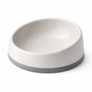 WhiskerNest – Curved Anti-Slip Pet Bowl